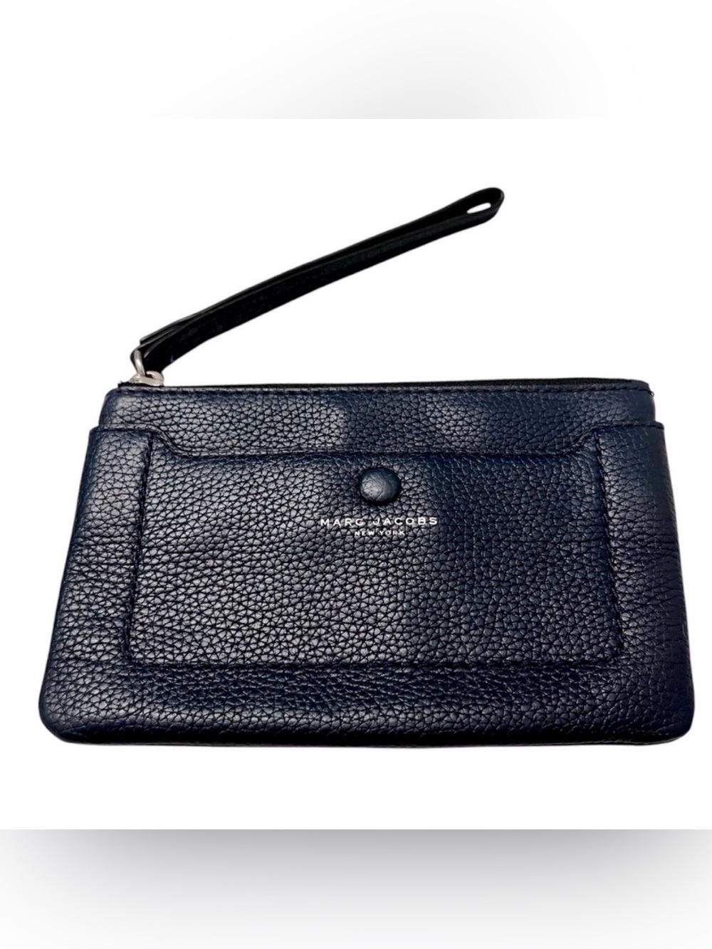 Marc Jacobs Empire City Navy Leather Wristlet
